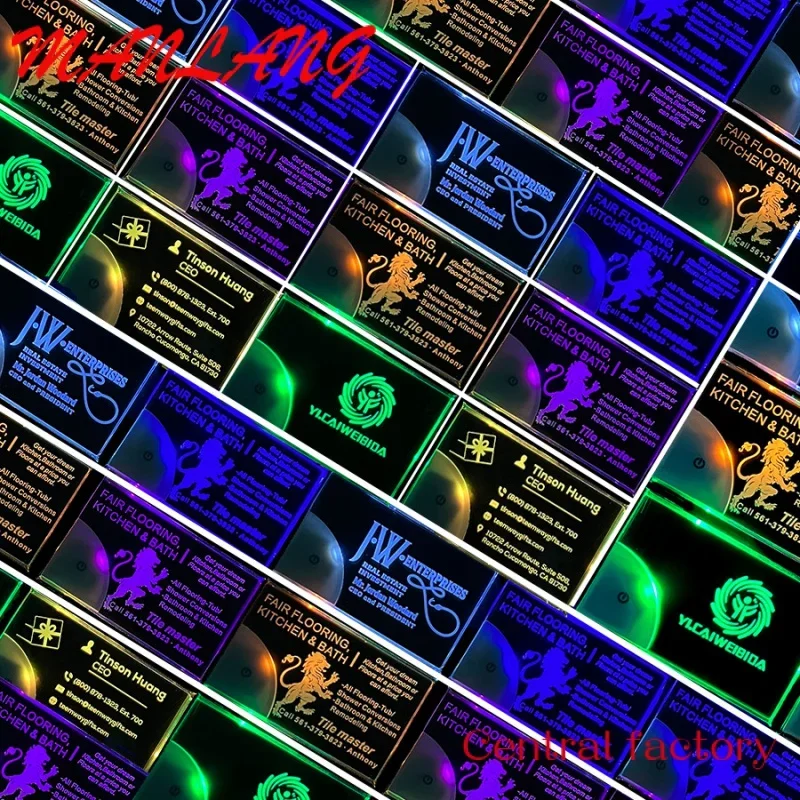 

Пользовательский новый дизайн, роскошный ciolite светильник led акриловый пользовательский дизайн, лазерная гравировка, уникальный светильник up визитная карточка