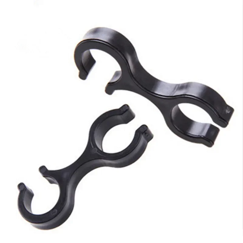 Trekking Poles Walking Stick 1 Pair Buckle Rubber Tip Carbon Fiber Telescopic