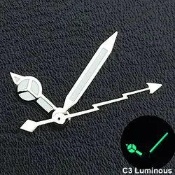 Silver/Gold/Rose Gold Watch Hands with Green Cyan Luminous Finish - Premium Timepiece Accessory (31)