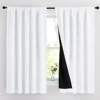 1/2PC Simple Modern Solid Color Blackout Curtain Suitable For Bedroom, Living Room, Balcony, Bay Window, Home Decoration 4