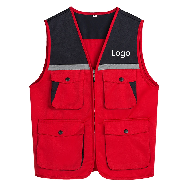 Men's Outdoor Vest Hiking Fishing Hunting Photography Multi-Pockets Multi-Function Maintenance Worker Waistcoat Print,fashionable vests,sleeveless vests,sleeveless vest