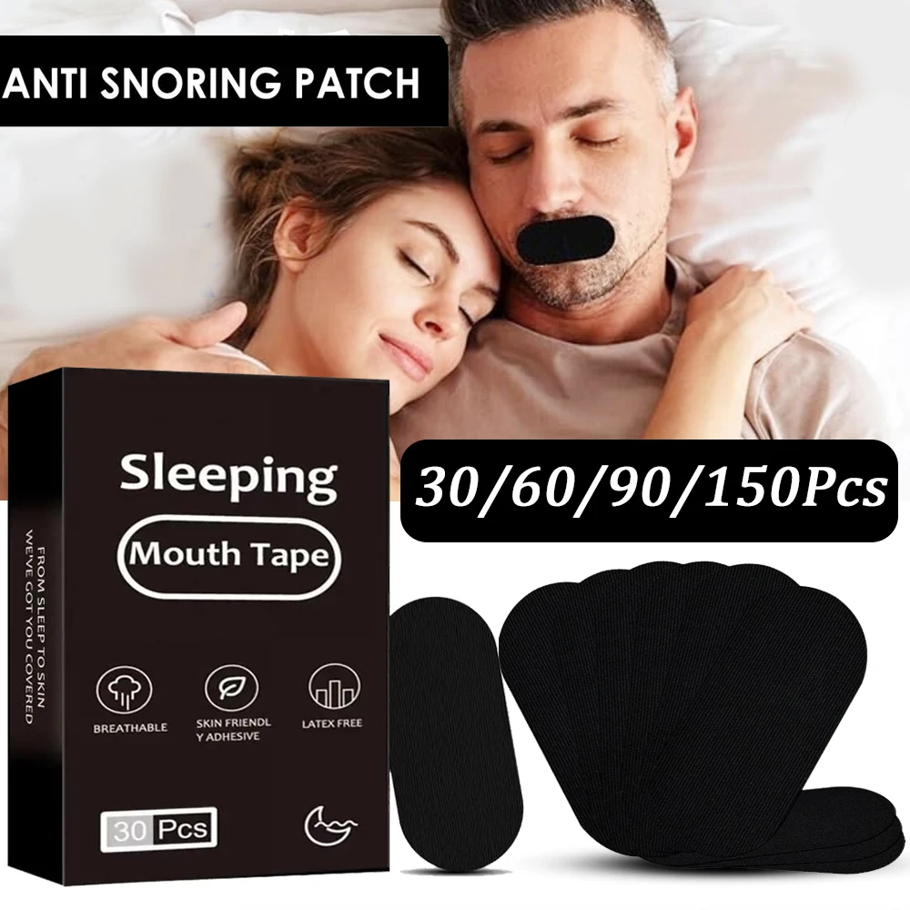 Mouth Tape Breathing Strips Sleep Anti-Snoring Mouth Tape Strips Extra Strength Stickers for Snoring Patchs mouth tape stop snoring patch stop snoring anti snoring patch