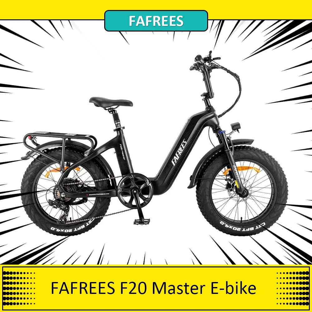 Fafrees F20 Master Bici Elettrica 500W Trazione Posteriore 48V 22.5Ah Batteria In Fibra Di Carbonio 20*4.0 Pollici Fat Tire E-Bike 25 Km/H Velocità Ma