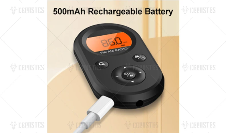 Description Picture 6 of itemAM FM Portable Radio,Pocket Radio Rechargeable with Best Reception,Long Battery Life,Stereo Earphone,Small Digital Transistor