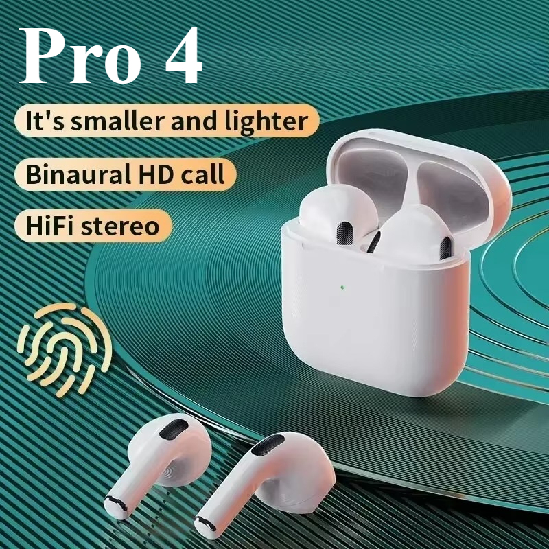 Wireless PRO4 Bluetooth Earphones Headphones Outdoor Sport Headset 5.3 With Charging Bin Display Touch Control Earbuds for Muisc