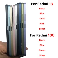 NEW Middle Frame Mid Housing Bezel Replacement parts For Xiaomi Redmi 13 13C 14C A5 Middle Frame 3