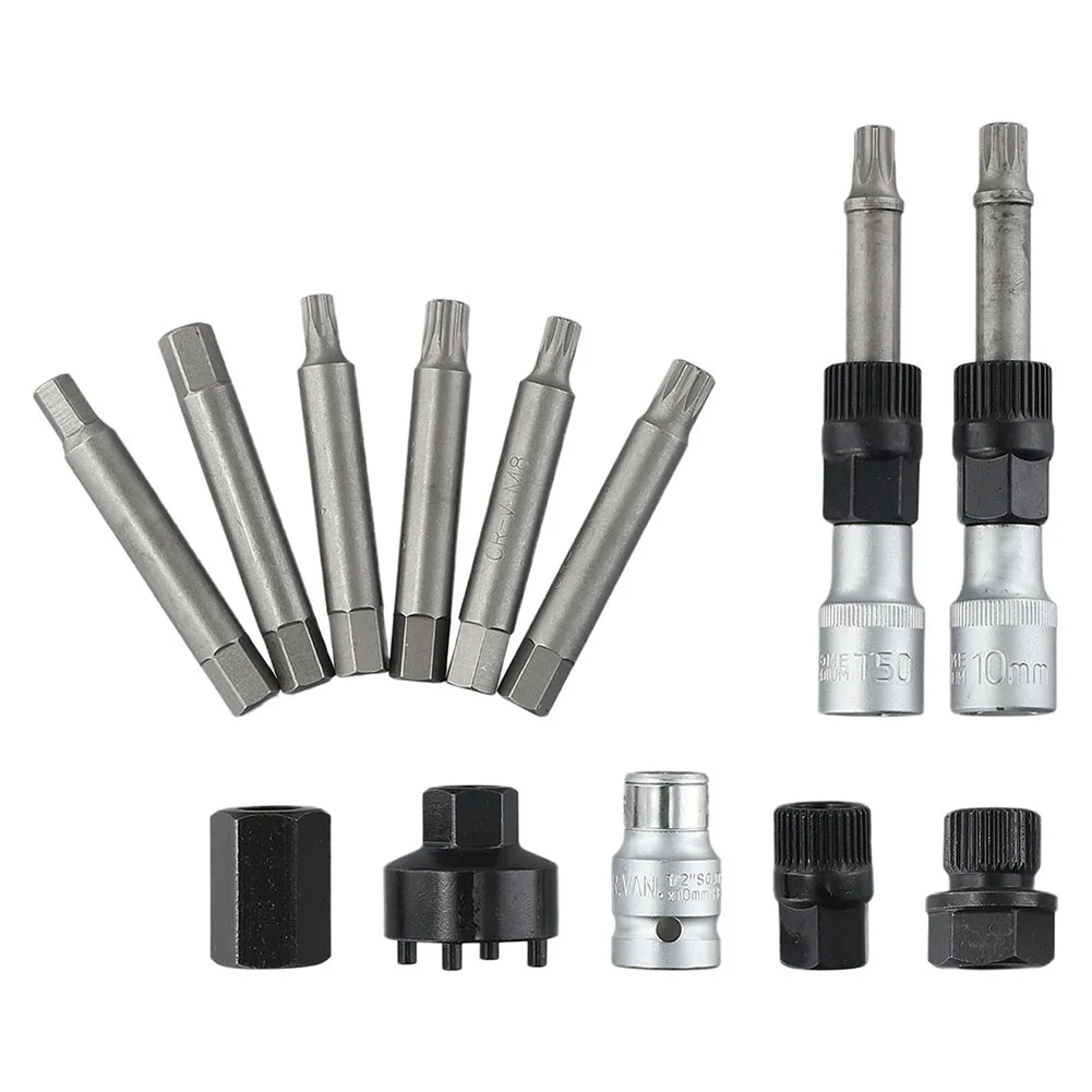 

13 Pcs Alternator Freewheel Pulley Removal Engine Professional Auto Tool Belt Pulley Removal Wrench Pulley Remover Hand Tools