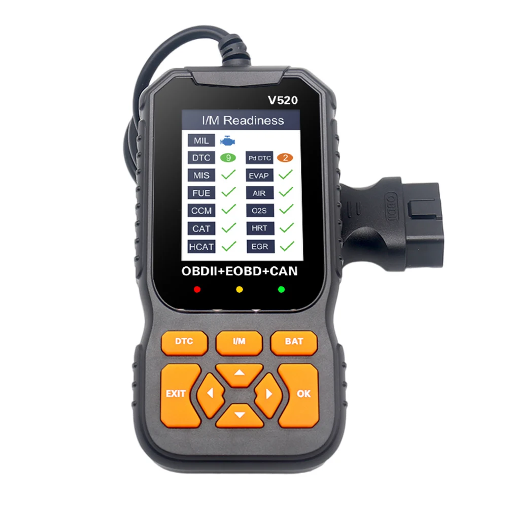 

V520 Car Diagnostic Tool OBD2 Function OBD2 Car Scanner Check Engine Fault Diagnosis Tester OBD2 Fault Detector for 12V Vehicles