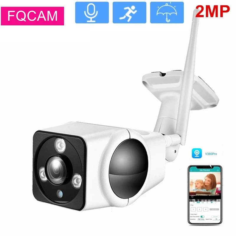 Full Hd 2Mp 360 Gradi Bullet Wifi Ip Camera Outdoor Fisheye Smart 3D Vr Camera V380 Pro Telecamera Wifi Di Sicurezza Impermeabile