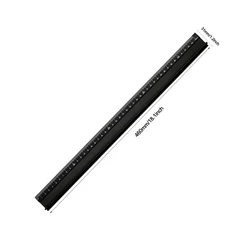 Premium Multi - Functional Aluminum Alloy Ruler - High Precision, Cut - Resistant, Non - Slip Grip, Ink Penetration Guard, Industrial Grade (450mm)