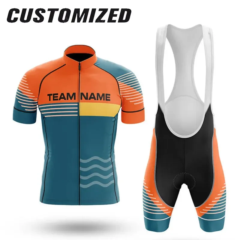 Cycling Team Cycling Jersey Set Breathable Men's Short Sleeve Clothing Summer MTB Anti-UV Bicycle Jersey cycling jersey cycling shirt cycling suit cycling jersey set