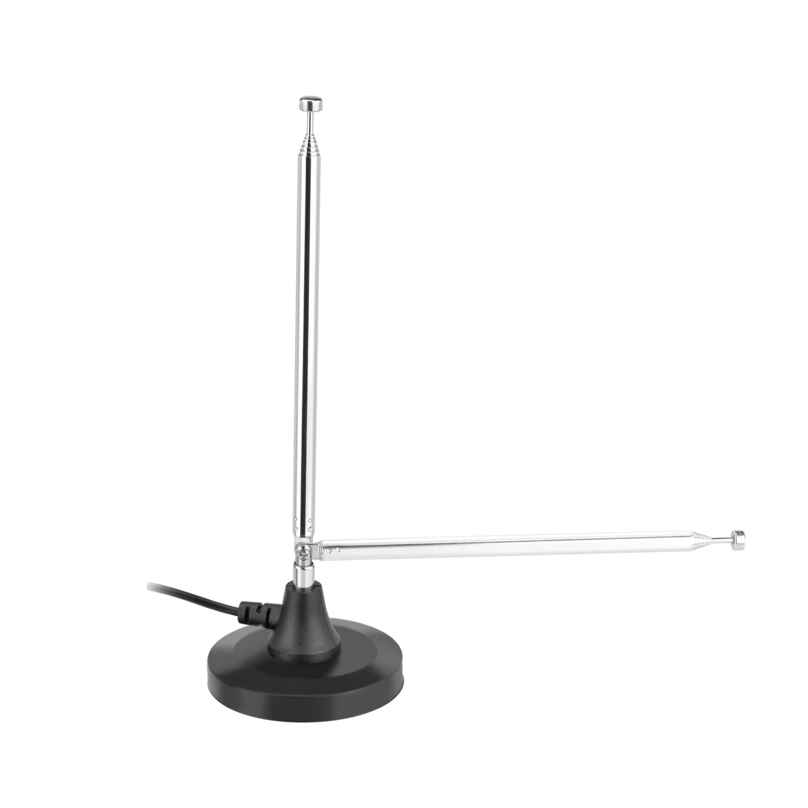Portable Telescopic FM Radio Antenna with Magnetic Base