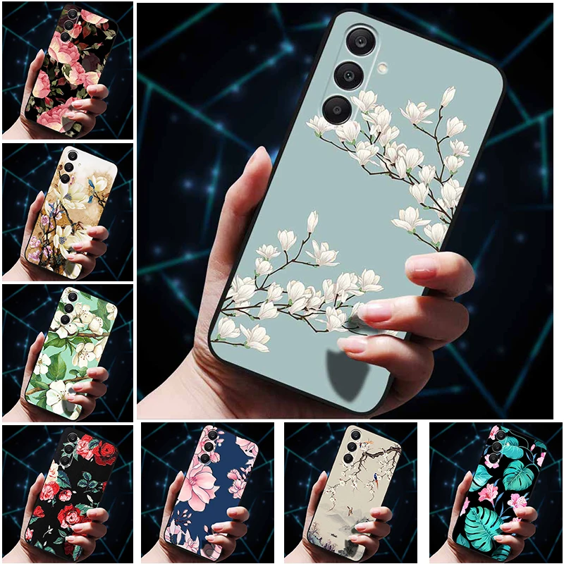 3D Floral Embossed Soft Silicone Phone Case - Elegant Back Cover Shell