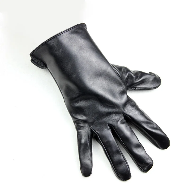 Leather Gloves Men's Sheepskin Single Layer Unlined Thin Spring and Autumn Outdoor Motorcycle Riding Driver Driving Gloves