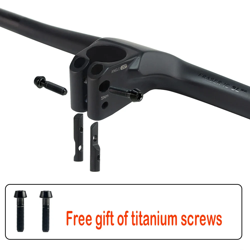 20° Full Carbon Fibre Integrated Cockpit MTB Handlebar Bicycle