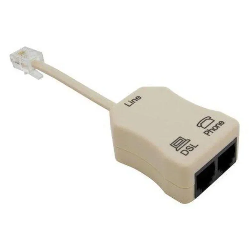 Clear Voice Communications, Inline DSL Filter with Splitter, Easy and Convenient to Use for Enhanced DSL Connection