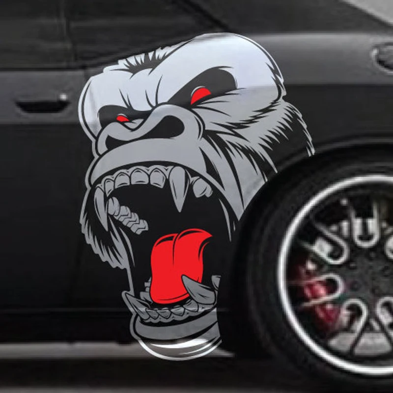 

Классная наклейка на боковую дверь автомобиля Gorilla King Kong, наклейка на автомобиль, внедорожник, грузовик, задняя дверь, графические виниловые наклейки, аксессуары