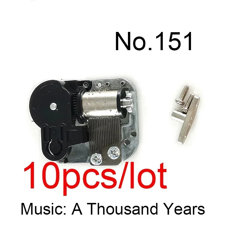 10pcs Anime Music Wind Up Movement Fix you Sakura Conan DIY Mechanical Cute Birthday Gifts