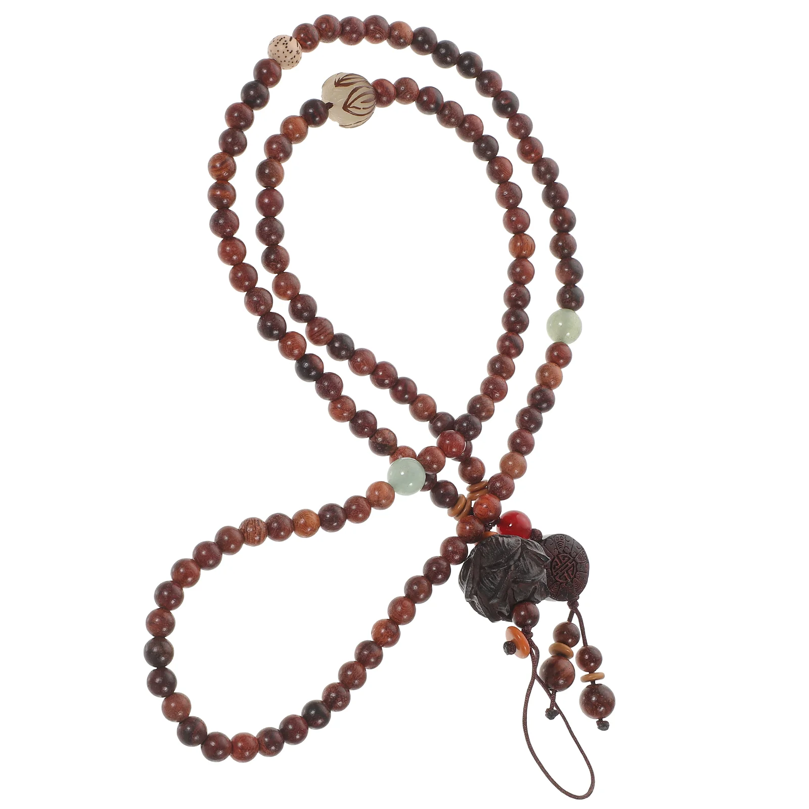 

1PC Rosewood Beads Cellphone Strap Buddhism Style Phone Lanyards Neck Hanging Rope for Women Men