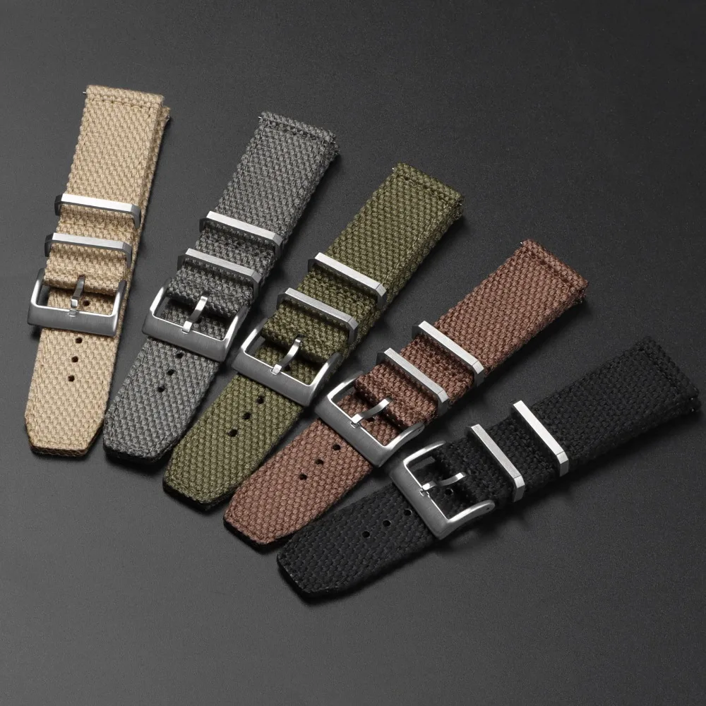 Premium Nylon Canvas Waterproof Watch Strap - Soft, Sporty & Durable Bracelet