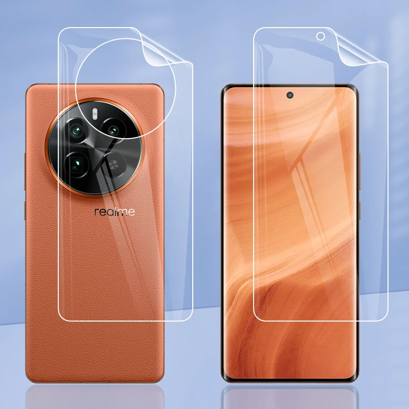 Per Realme Gt5 Pro Gt5Pro 5G Clear Tpu / Matte Anti-Impronte Hydrogel Full Cover Soft Screen Protector Film
