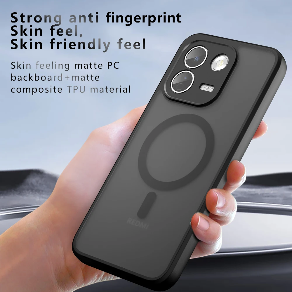 Magnetic Wireless Charging Shockproof Back Case