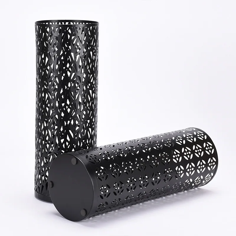 Metal Umbrella Holder Round for Home Hotel Umbrella Storage Organizer Drying Flower Vase Decor Multifunctional Metal Bucket