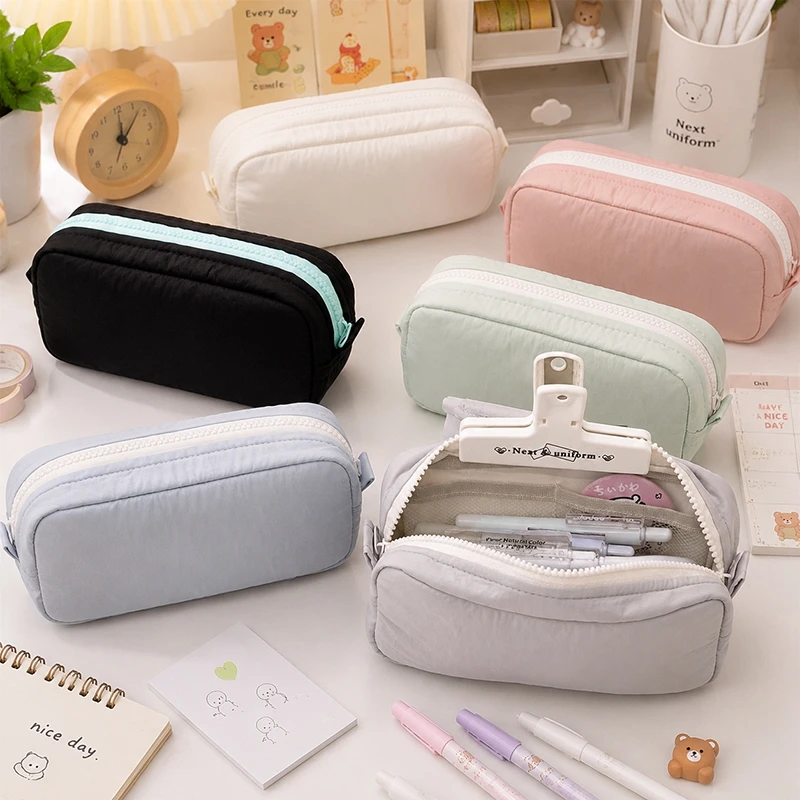 Astuccio per matite Ins, astuccio scolastico carino, astuccio portatile Kawaii, borsa per penne, custodia per penne, 필통