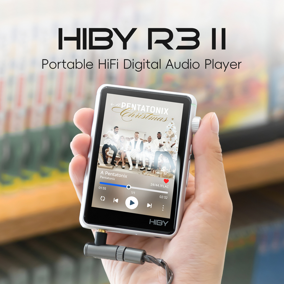 HiBy R3 II / R3 Gen 2 Music Player MP3 Bluetooth 5.1 WiFi MQA16X DSD256 Web Radio USB Audio Dongle DAC X1600E Dual ES9219C 3.2ââ