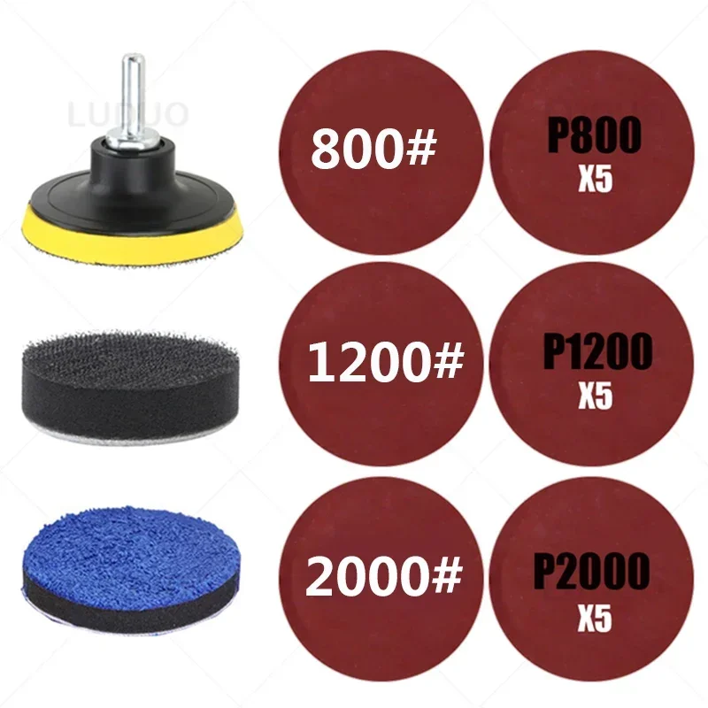 Comprehensive Car Headlight Restoration Sanding Kit with Polishing Discs