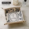 Living Room Entrance Key Storage Box Leather Desktop Cosmetic Storage Box Miscellaneous Tray 3