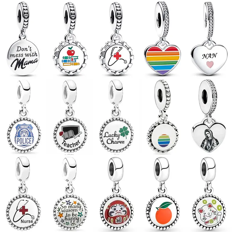 Кулон «клевер на удачу» из серебра 925 пробы с гравировкой