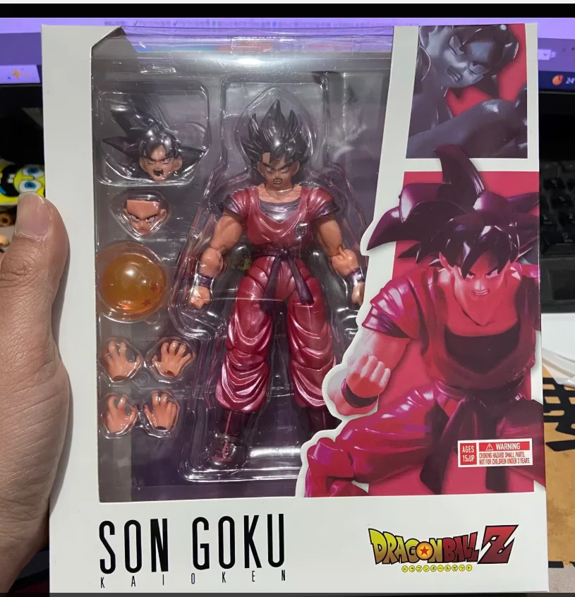 Dragon Ball Actionfiguren Son Goku Kaioken und Frieza in vierteltem Formenbau mit austauschbaren Teilen, Sammlungsgeschenk für Kinder und Fans – Detail 11