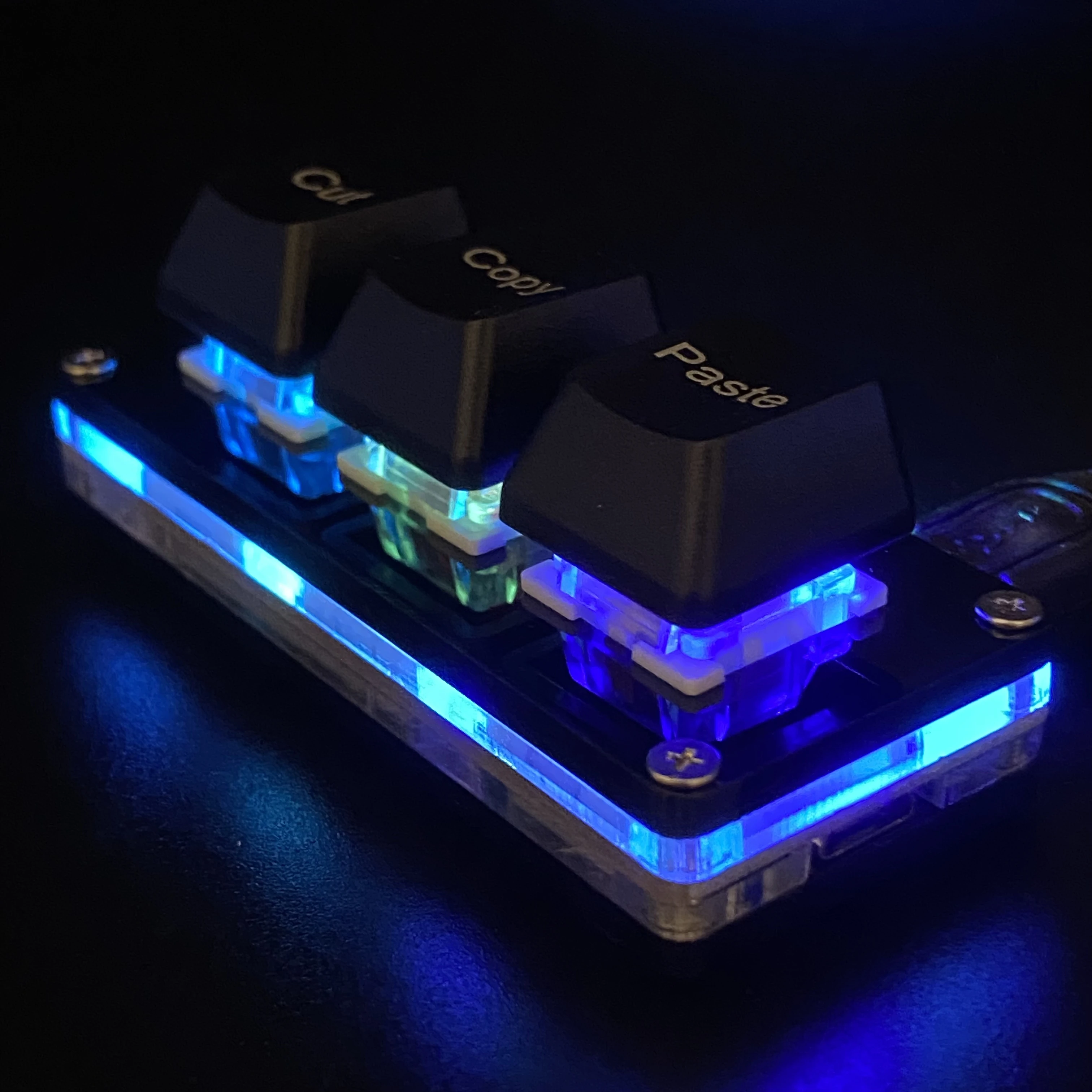 Mini Teclado Mecânico Programável para Jogos ou Trabalho Colar de Cópia de Corte de Teclas Atalho Ctrl x c v Teclado Rgb Macro ou - Imagem 5