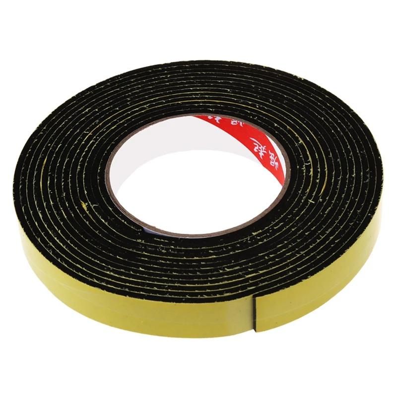 

8Pcs 5M Black Single Sided Self Adhesive Foam Tape Closed Cell 20Mm Wide X 3Mm Thick