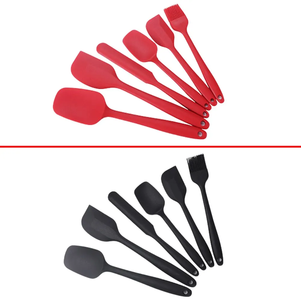 Silicone Spatula Set of 6, Heat Resistant Silicone Spatula Kitchen