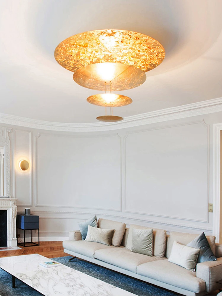 Umbralla Collection LED Chrome Gold 4 Layer Chandelier Lighting Hanging Lamaps Suspension Luminaire Lampen For Dinning Room