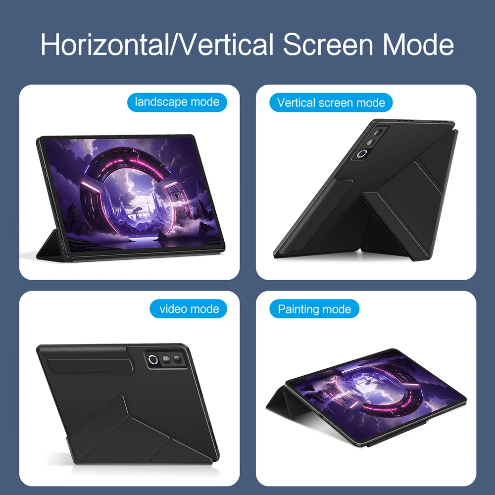 Ultra-Thin Multi-Folding Magnetic Case for 13 Tablets - Smart Cover by LFOIQN