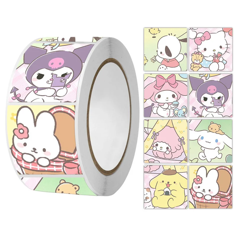 

10 шт./партия, наклейки Sanrio с животными
