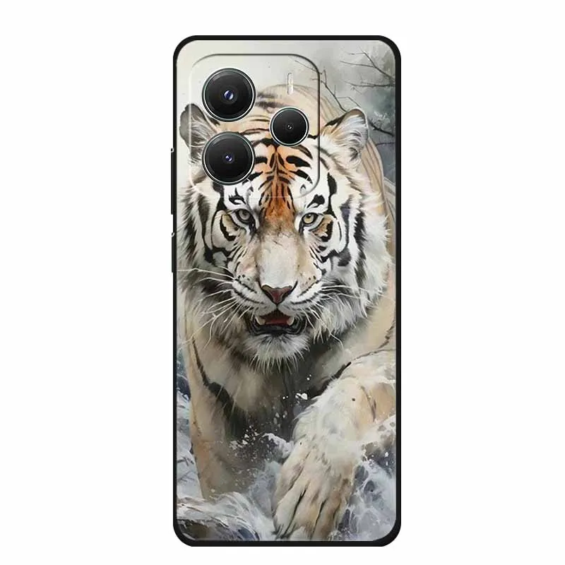 Sleek Black Silicone TPU Soft Phone Case - Protective Shell Back Cover