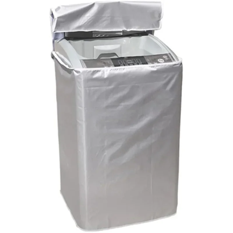 Description Picture 6 of itemWaterproof Dustproof Washing Machine Cover Sun Protection Sunscreen Dryer Cover Household Protective Dust Cover Washroom