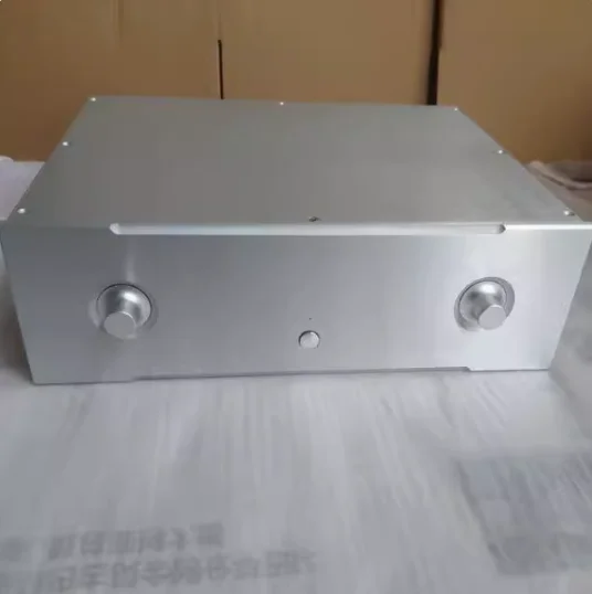 다목적 모든 알루미늄 앰프 섀시, 프리앰프 케이스, AMP 인클로저, DIY 박스 (430*130*308/358mm)