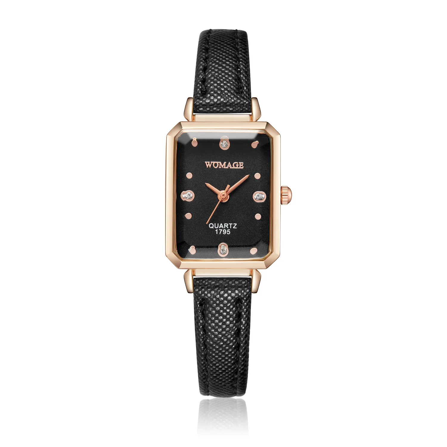 

Quartz Wristwatch Ladies Watch Top Style Fashion Women's Luxury Leather Band Analog Women Dress Black Clock Casual Reloj Mujer