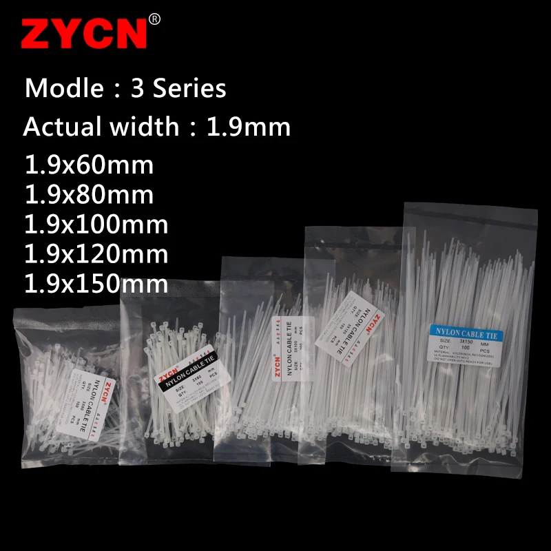 500 adet Kendinden Kilitli Naylon Kablo Bağları Seti 3.5*250 4.5*300 Plastik Zip Döngü Tel 4-6-8-10-12 inç Sarma Sabit Bağlama Yüksek Çekme