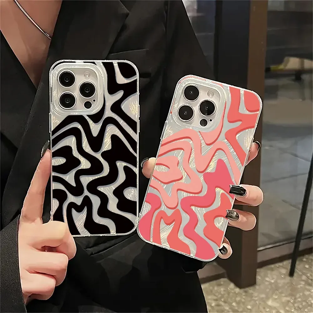 Luxury Laser Wave Design Phone Case Cover
