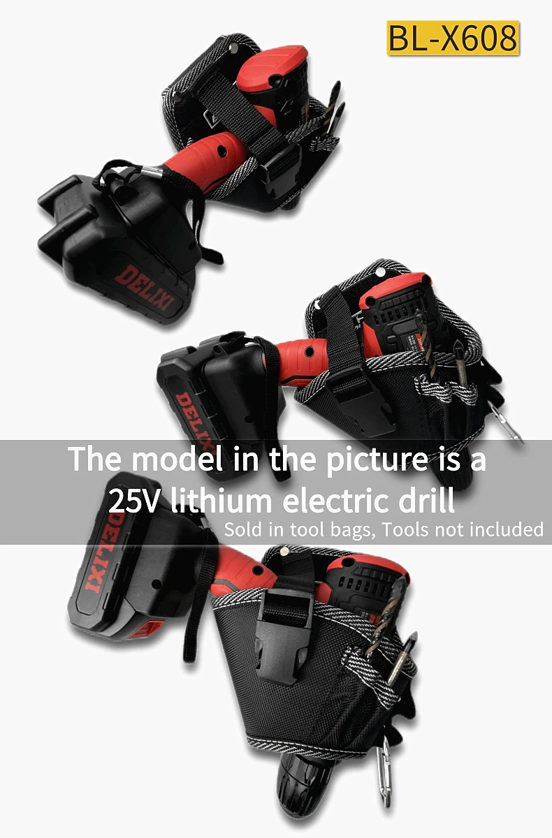 small tool pouch BOLE Lithium Electric Drill 12V And Above General Portable Work Pocket Electric Wrench Tool Bag bike tool bag