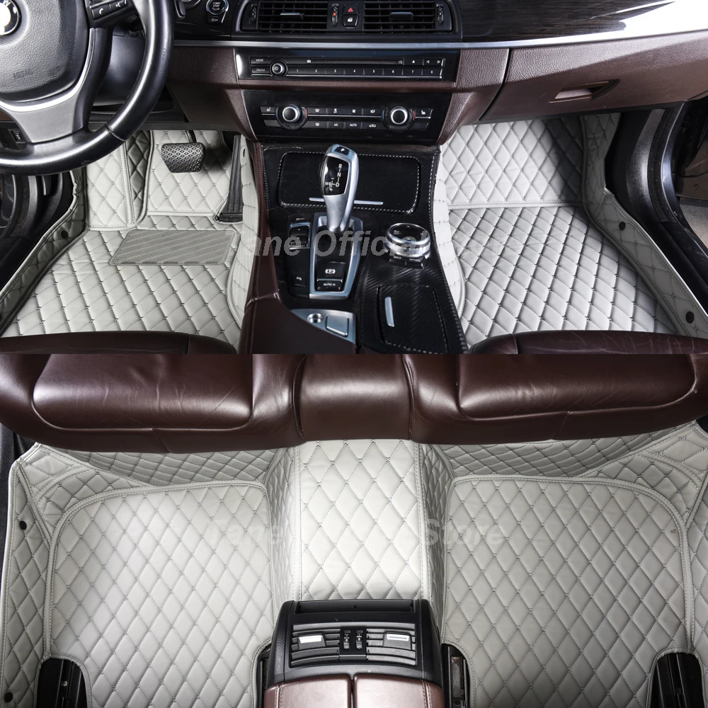 Leather Car Floor Mats For Nissan Leaf 2014 2015 Tapetes Para Carro Alfombrillas Coche Accessories Carpet Rug