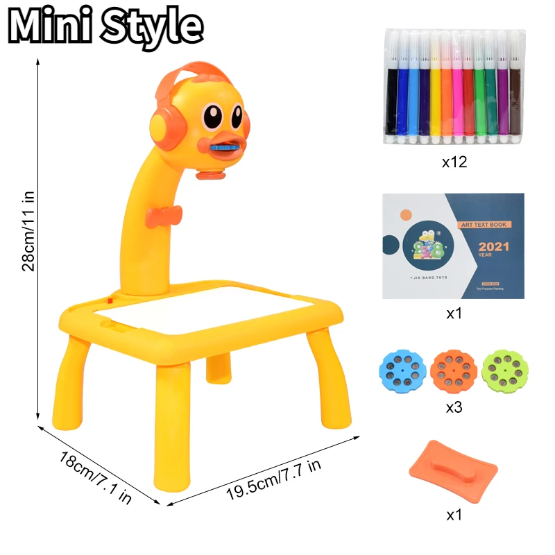 Kids led projector art desk – a fun and educational drawing table with painting tools and tracing projector for boys and girls