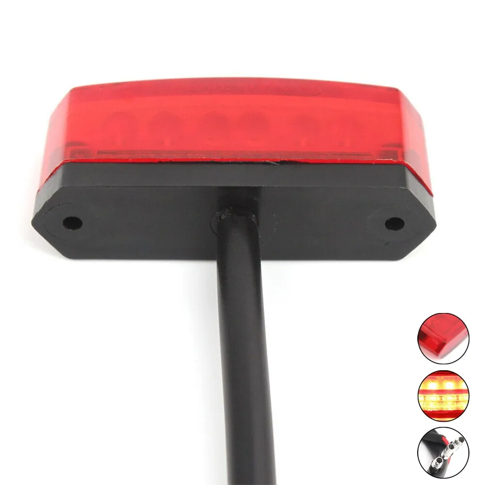 

Motorcycle Accessories 6 LED Mini Red Tail Light Rear Running Stop Brake Bright Lamp 12V 180 Degrees For Lights Equippments