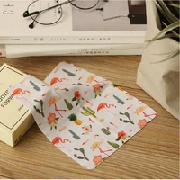 5 pcs/lot High quality Flamingo Glasses Cleaner 175*145mm Microfiber Glasses Cleaning Cloth For Lens Phone Screen Cleaning Wipes 2
